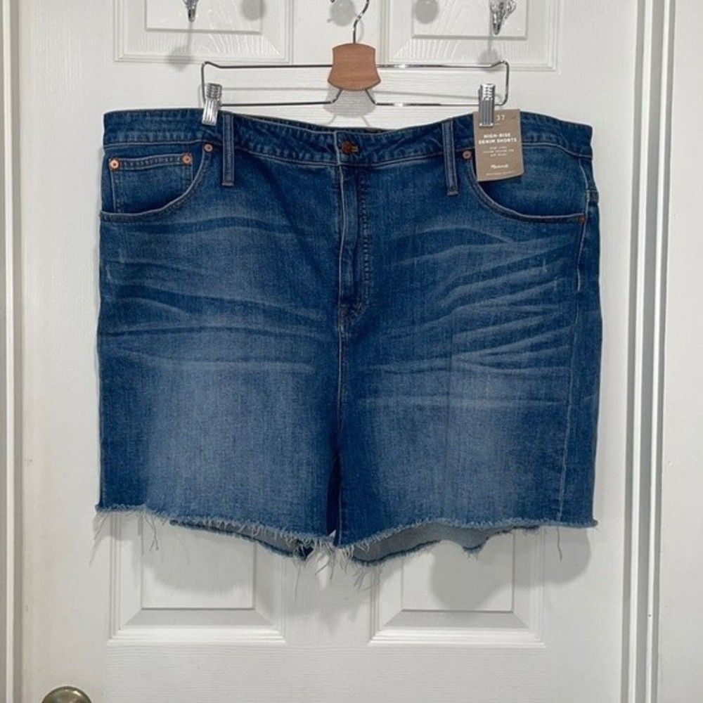 Madewell Womens High-Rise Denim Shorts Size W 37